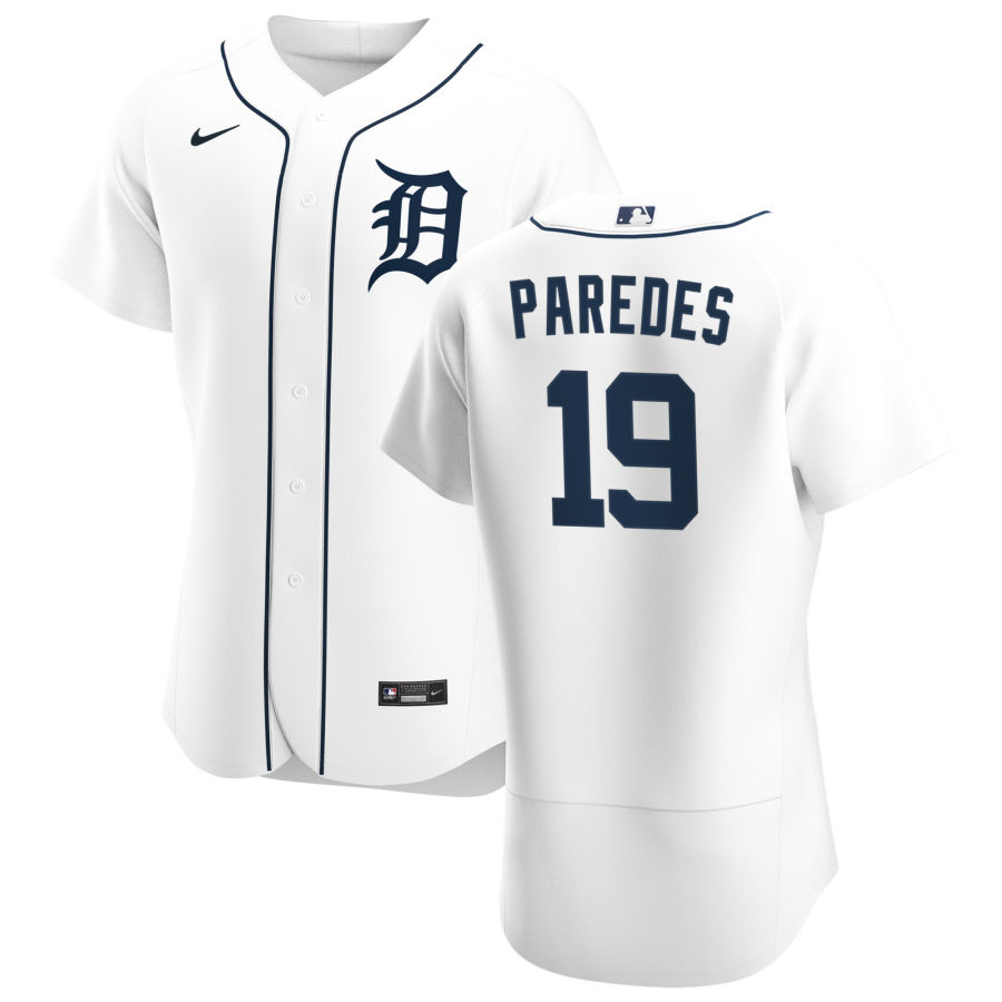 Detroit Tigers #19 Isaac Paredes Men Nike White Home 2020 Authentic Player MLB Jersey->minnesota twins->MLB Jersey